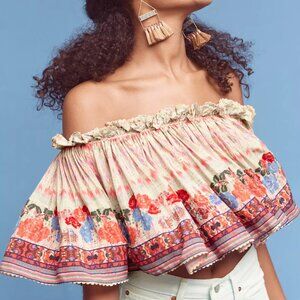 Anthropologie Bhanuni By Jyoti Villa Off-Shoulder Midi Top XS